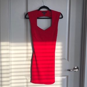 Small red cutout dress
